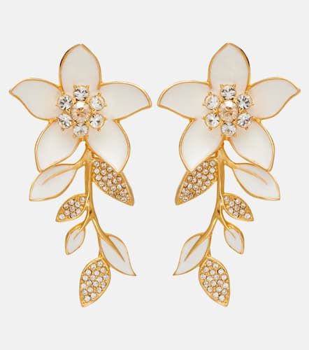 Boucles d’oreilles Jasmine Vine en émail à ornements - Oscar de la Renta - Modalova
