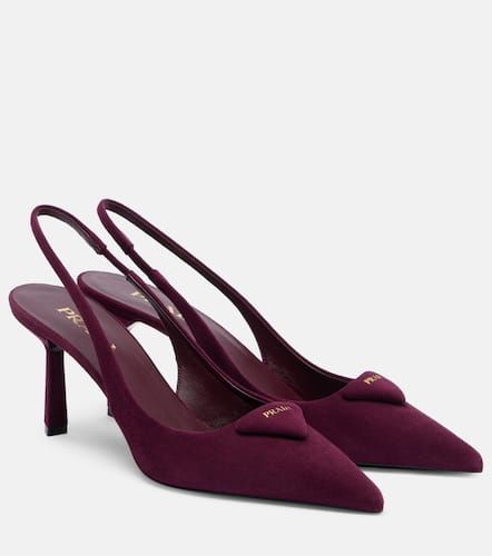 Prada 75 suede slingback pumps - Prada - Modalova