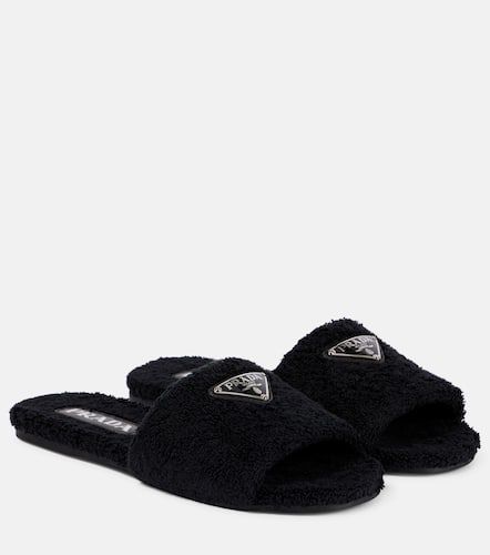 Prada Faux shearling slides - Prada - Modalova