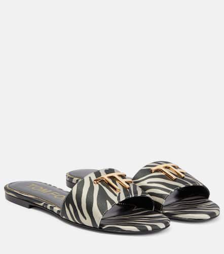 Embellished zebra-print sandals - Tom Ford - Modalova