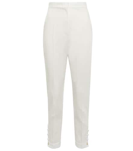 Nausica cotton-blend satin slim pants - Max Mara - Modalova