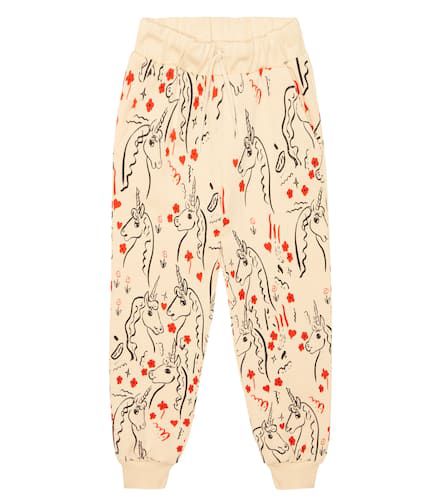 Pantaloni sportivi in cotone con stampa - Mini Rodini - Modalova