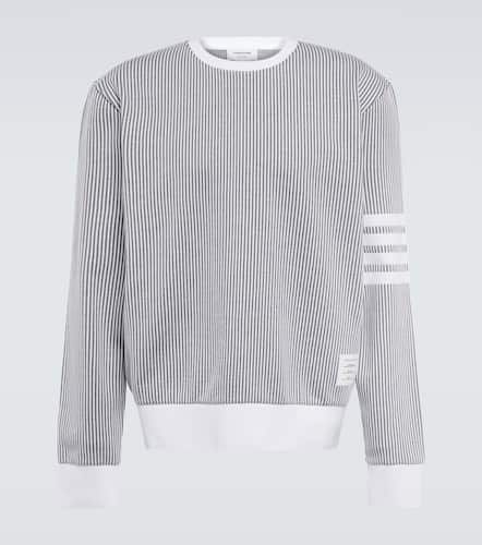 Bar cotton seersucker sweatshirt - Thom Browne - Modalova