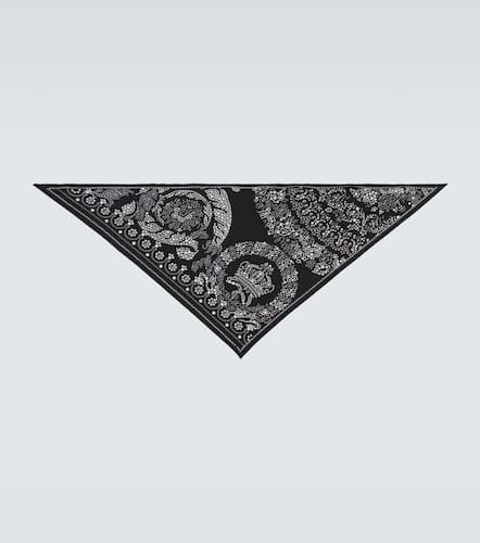 Barocco embellished silk scarf - Versace - Modalova