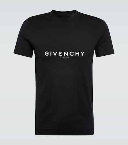 Camiseta en jersey de algodón con logo - Givenchy - Modalova