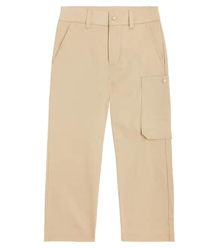 Cotton-blend twill pants - Moncler Enfant - Modalova