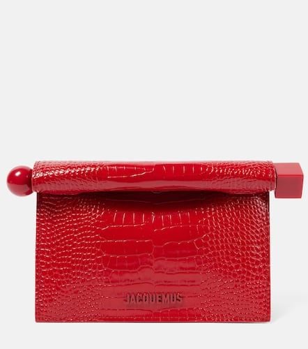 Clutch Rond Carré Small aus Leder - Jacquemus - Modalova