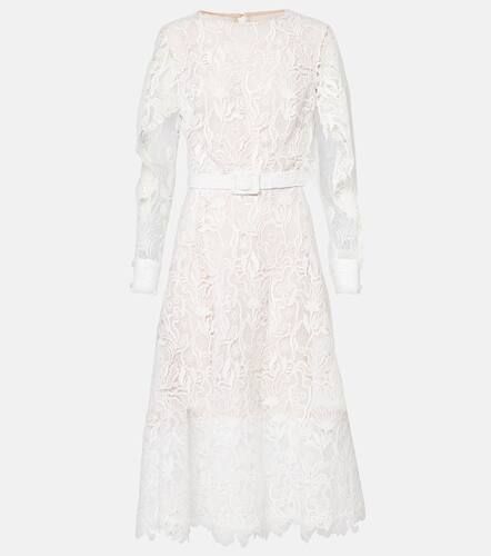 Floral lace cocktail dress - Oscar de la Renta - Modalova