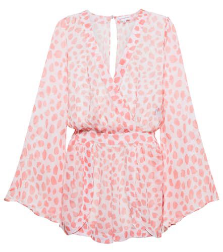 Emma leopard-print chiffon playsuit - Alexandra Miro - Modalova