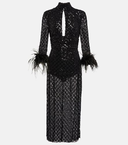 Onyx sequined midi dress - Rebecca Vallance - Modalova