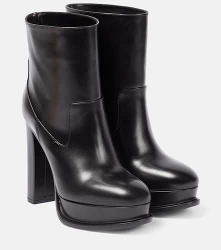 Platform patent leather ankle boots - Alexander McQueen - Modalova