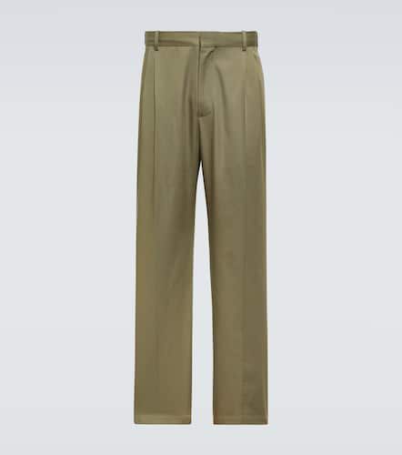 Pantalones anchos de algodón plisados - Loewe - Modalova