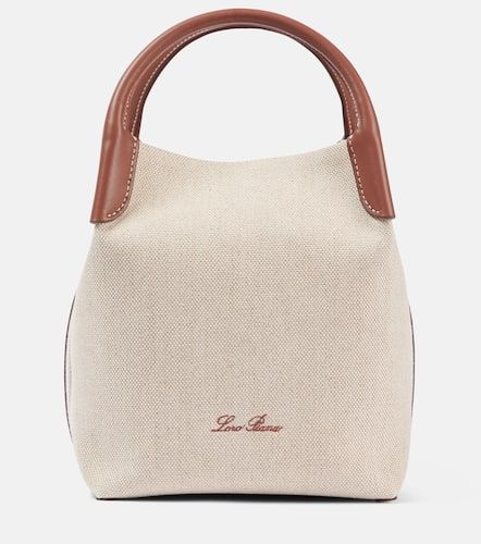 Bale Small leather-trimmed canvas tote bag - Loro Piana - Modalova