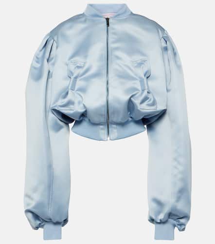 Bow-detail satin bomber jacket - Nina Ricci - Modalova