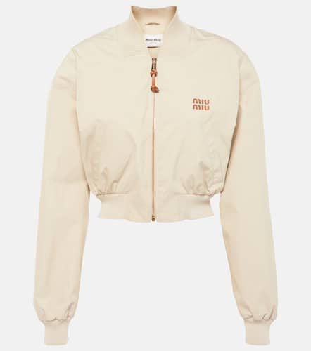 Miu Miu Panama cotton blouson - Miu Miu - Modalova