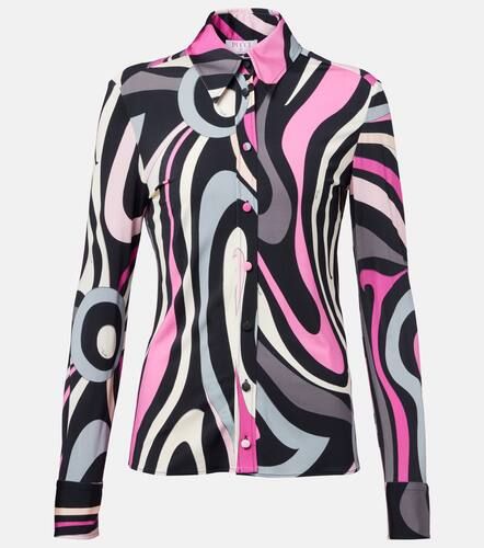 Pucci Marmo jersey satin shirt - Pucci - Modalova