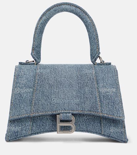 Hourglass Small denim tote bag - Balenciaga - Modalova