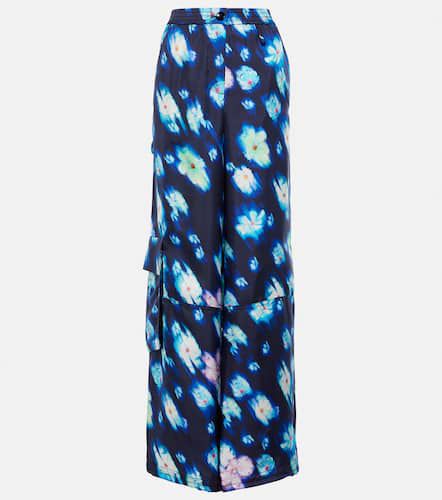 Neon Florals silk cargo pants - Dorothee Schumacher - Modalova