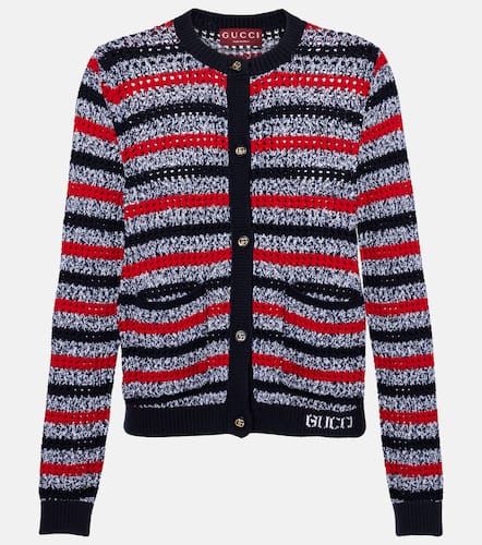 Cardigan rayé en coton mélangé - Gucci - Modalova