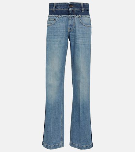Jeans anchos de tiro alto con paneles - Stella McCartney - Modalova