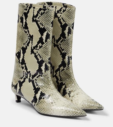 Botas de piel grabada efecto serpiente - Jil Sander - Modalova