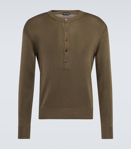 Tom Ford Henley-Top aus Seide - Tom Ford - Modalova