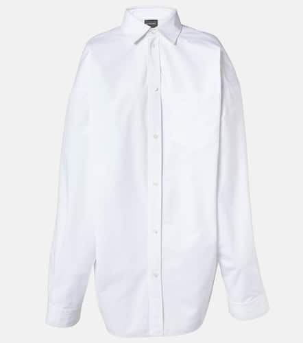 Camicia oversize in popeline di cotone - Balenciaga - Modalova