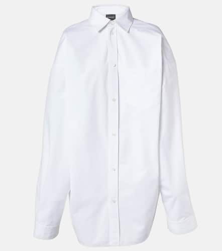 Oversized cotton poplin shirt - Balenciaga - Modalova