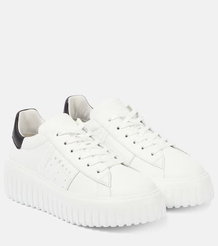 Plateau-Sneakers H-Stripes aus Leder - Hogan - Modalova