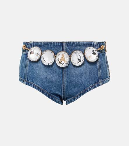 Shorts Jumbo Crystal de denim adornados - Area - Modalova