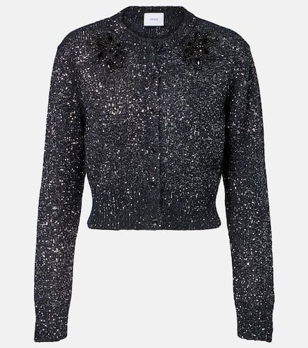 Embellished cropped alpaca-blend cardigan - Erdem - Modalova