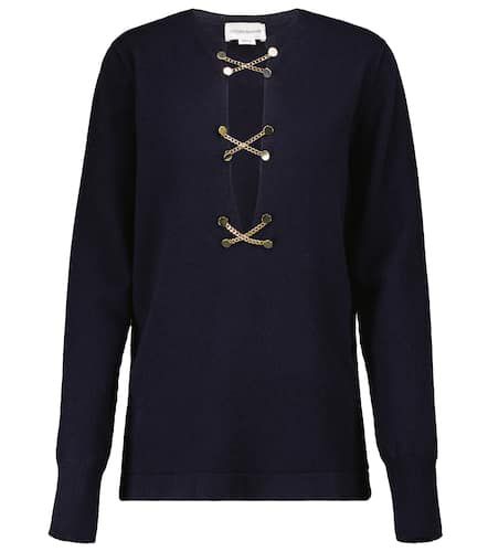 Chain-embellished wool sweater - Victoria Beckham - Modalova