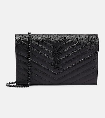 Cassandre matelasse leather wallet on chain - Saint Laurent - Modalova