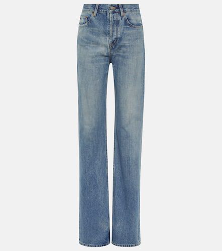 Serge 70s high-rise straight jeans in blue - Saint Laurent