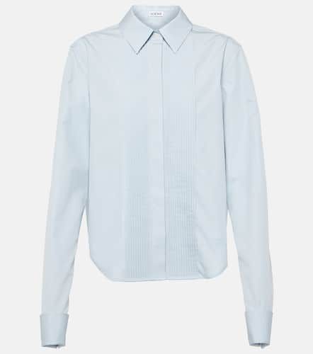 Camisa de popelín de algodón plisada - Loewe - Modalova
