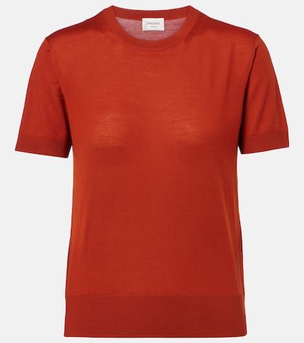 Camiseta de punto de lana - Saint Laurent - Modalova