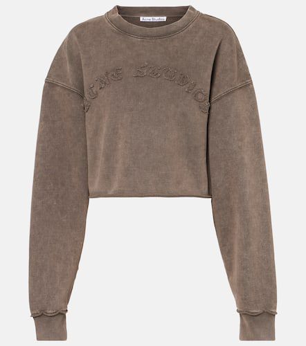 Cropped-Sweatshirt aus Baumwoll-Jersey - Acne Studios - Modalova