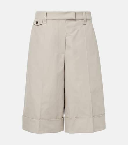 Bermuda-Shorts aus Baumwolle und Leinen - Brunello Cucinelli - Modalova