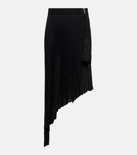 Asymmetric pleated crÃªpe midi skirt - Givenchy - Modalova