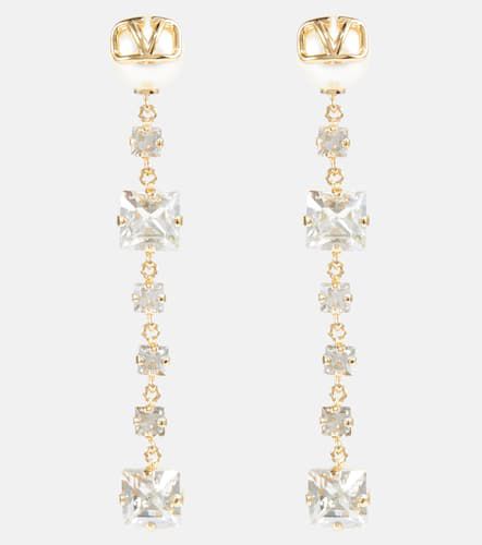 VLogo embellished drop earrings - Valentino - Modalova