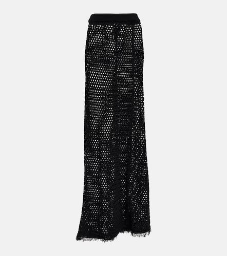 Crochet cotton maxi skirt - Dries Van Noten - Modalova