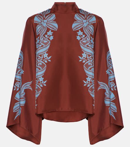 Blusa Make An Exit in twill di seta - La DoubleJ - Modalova