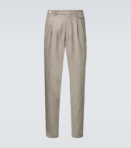 Pantalones Leisure de franela de lana virgen - Brunello Cucinelli - Modalova