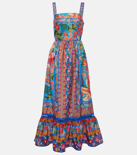 Stiched Garden cotton maxi dress - Farm Rio - Modalova