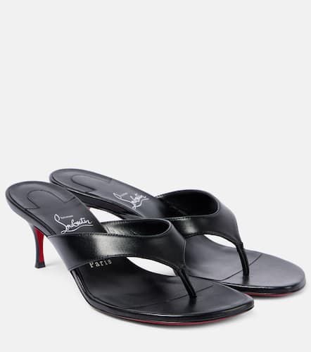 Pantoletten Raratonga 55 aus Leder - Christian Louboutin - Modalova