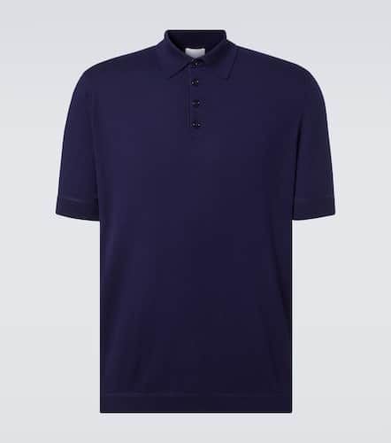 Cotton, silk and cashmere polo shirt - Allude - Modalova