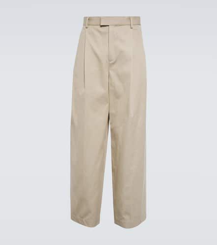 High-rise straight cotton twill pants - Bottega Veneta - Modalova