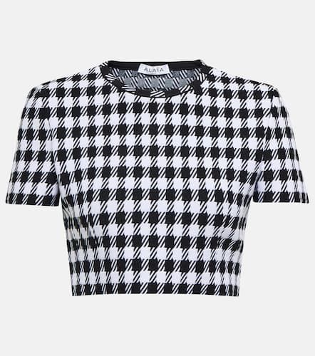 AlaÃ¯a Houndstooth cropped top - Alaia - Modalova