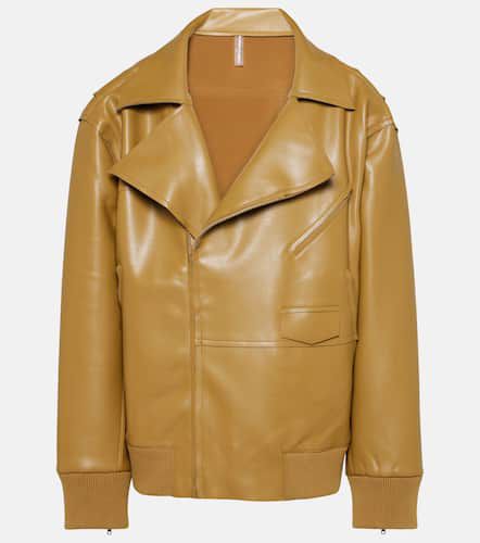 Oversized faux leather jacket - Norma Kamali - Modalova