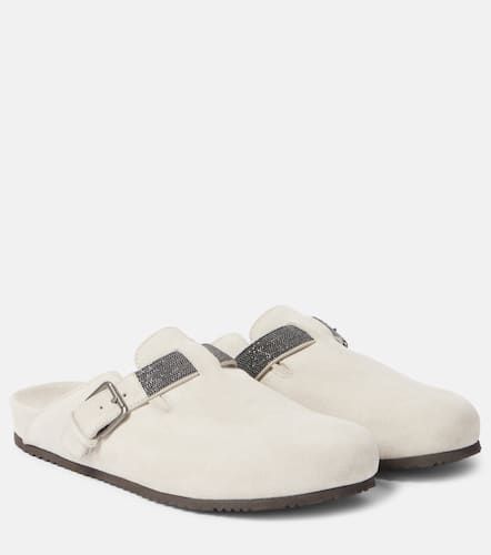 Slippers Monili aus Veloursleder - Brunello Cucinelli - Modalova